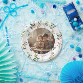 Elegant Floral Design Party Paper Plate Papieren Bordje (Feest)