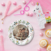 Elegant Floral Design Party Paper Plate Papieren Bordje (Feest)