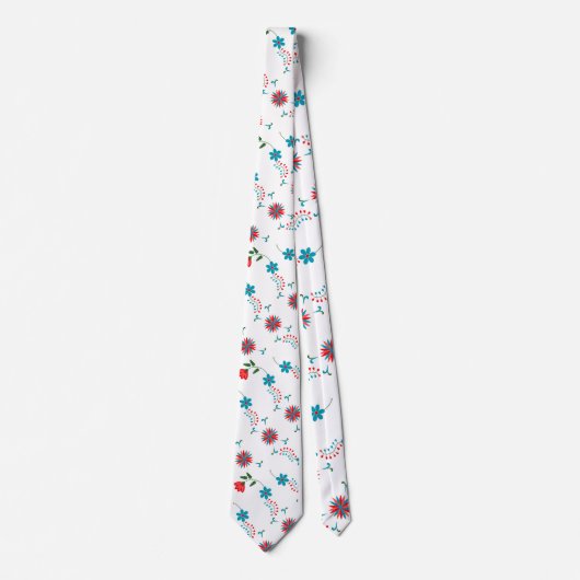 Elegant Floral Design Stropdas (Voorkant)