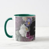 Elegant Floral Designer Custom Mok (Links)