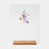 Elegant Floral Dessert Bar Sign Acryl Bord (Voorkant)