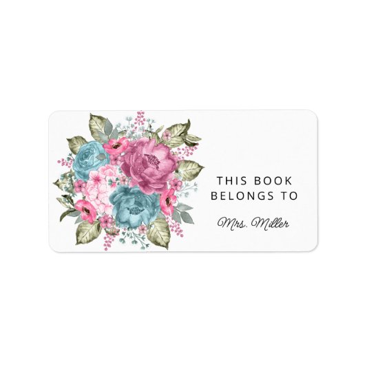 Elegant Floral Dit boek behoort tot het boeklabel Etiket (Voorkant)