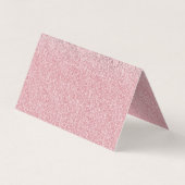 Elegant Floral Doodles Pink Gradient Glitter Afbee Visitekaartje (Achterkant)