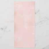 Elegant Floral Dress Quinceanera Menu (Achterkant)