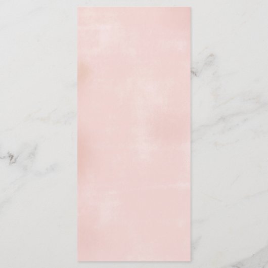 Elegant Floral Dress Quinceanera Menu (Achterkant)