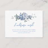 Elegant Floral Dusty Blue Vrijgezellenfeest Informatiekaartje (Voorkant)