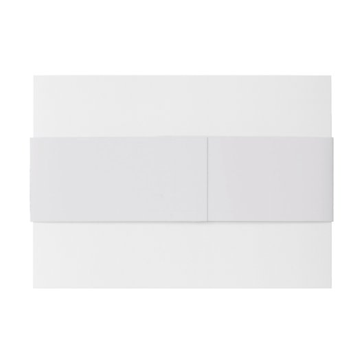 Elegant Floral Dusty Blue Wedding Uitnodigingen Wikkel (Achterkant Voorbeeld)