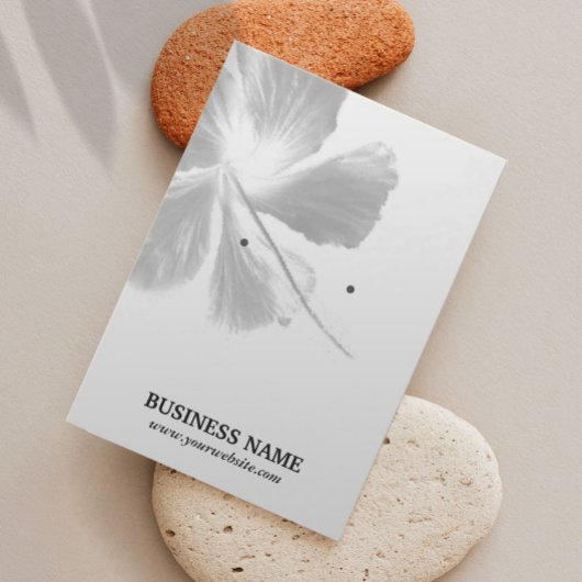 Elegant Floral Earring Display Holder Visitekaartje