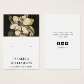 Elegant Floral Earring Jewelry Display Kaart (Voorkant /achterkant)