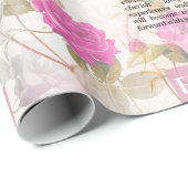 elegant floral eid mubarak cadeaupapier (Rol Hoek)