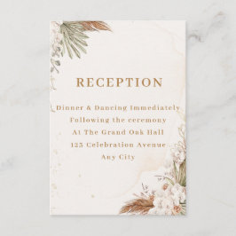 Elegant Floral Enclosure Card  Informatiekaartje
