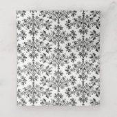 Elegant  Floral Etching Place Cards Plaatskaartje (Binnenkant ongevouwen)