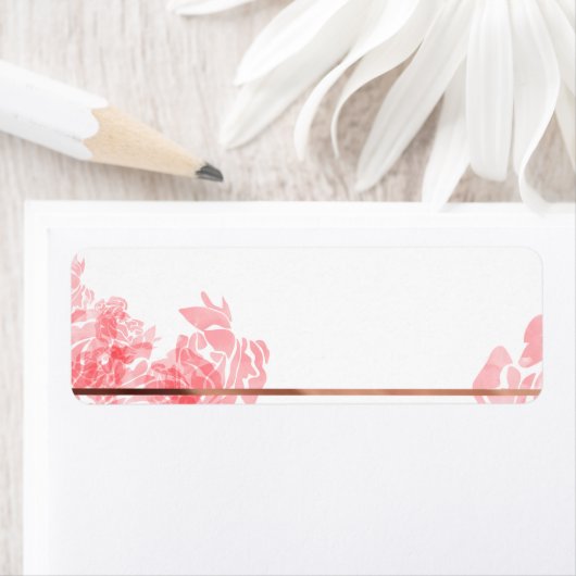 Elegant floral etiket (Insitu)