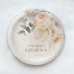Elegant Floral Eucalyptus Baby shower Papieren Bordje<br><div class="desc">Elegante herfst floral en eucalyptus baby shower servetten zijn slechts het statement stuk dat uw tafel nodig heeft. Een vleugje elegantie en warmte voor uw herfst baby shower viering. Overeenkomende objecten in onze winkel Cava Party Design.</div>