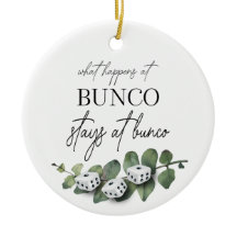Elegant Floral Eucalyptus Dice Bunco