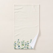 Elegant Floral Eucalyptus Off White Bad Handdoek (Handdoek)