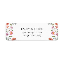 Elegant Floral Eucalyptus Weddenschap Etiket