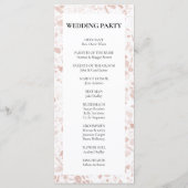 Elegant Floral Eucalyptus Wedding Ceremony Programmakaart (Achterkant)