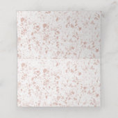 Elegant Floral Eucalyptus Wedding Plaatskaartje (Binnenkant ongevouwen)