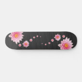 Elegant Floral Floating Pink Lotus Flowers Persoonlijk Skateboard (Horizontaal)