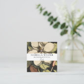 Elegant Floral Floral Vierkante Visitekaartje (Staand voorkant)