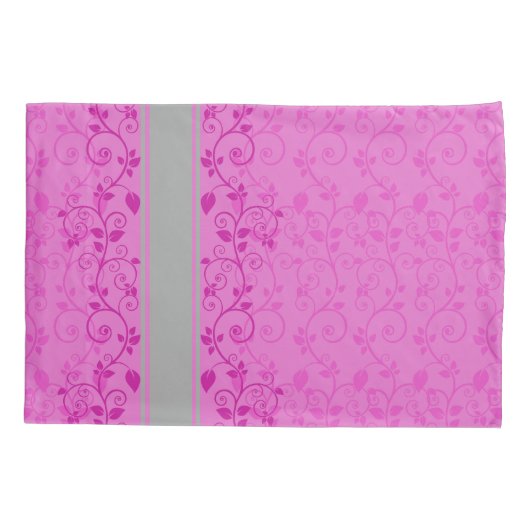 Elegant Floral Flower Pink Kussensloop (Achterkant)