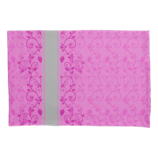 Elegant Floral Flower Pink Kussensloop (Voorkant)
