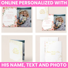 Elegant Floral Folie Kaarten