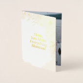 Elegant Floral Folie Kaarten (Voorkant)