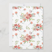 Elegant Floral Foto Bridesmaid Voorstel Kaart (Achterkant)