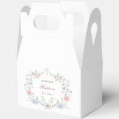 Elegant Floral Frame Baptism Gable Bedankdoosjes (Open)