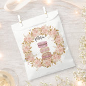 Elegant Floral French Macaron Paris Party Bedankzakje (Geknipt)