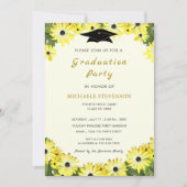 Elegant Floral Fresh Afstudeerder Party Invitation (Voorkant)