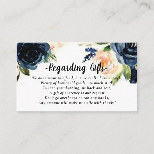 Elegant Floral Fund In plaats van Kaarten uit het (Voorkant)