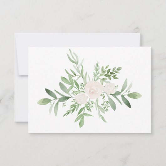 Elegant Floral Funeral Bedankt Bereavement (Achterkant)