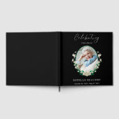 Elegant Floral Funeral Celebration of life Photo Gastenboek (Volledig)