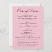 Elegant Floral Funeral Order of Service Programma (Achterkant)