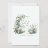 Elegant Floral Garden Baby shower Bedankkaart (Voorkant)