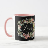 Elegant Floral Garden Beauful Love Coffee Mok (Links)