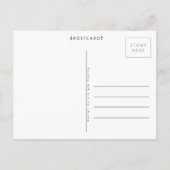Elegant Floral Garden Beauful Love Script Art Briefkaart (Achterkant)