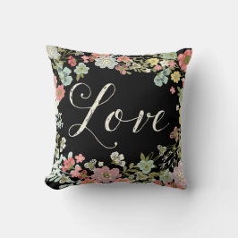 Elegant Floral Garden Beauful Love Script Kussen