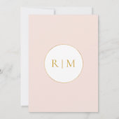 Elegant Floral Garden Pastel Traditional Wedding Kaart (Achterkant)