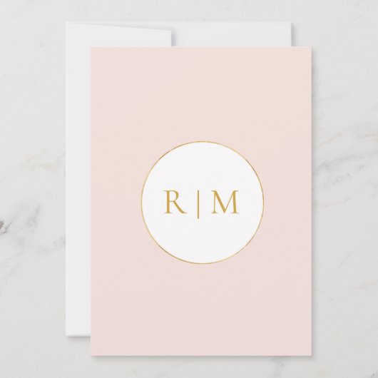 Elegant Floral Garden Pastel Traditional Wedding Kaart (Achterkant)