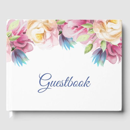 Elegant Floral Gastenboek (Voorkant)
