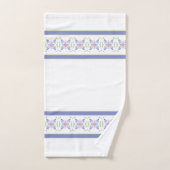 Elegant Floral geaccentreerd in Periwinkle Bad Handdoek (Handdoek)