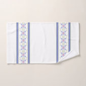 Elegant Floral geaccentreerd in Periwinkle Bad Handdoek (Handdoek)