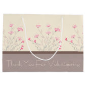 Elegant Floral geaccentreerd met roze Groot Cadeauzakje (Achterkant)