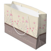 Elegant Floral geaccentreerd met roze Groot Cadeauzakje (Achterkant Gekanteld)