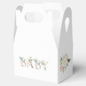 Elegant Floral Gender Neutral Baby shower Bedankdoosjes (Geopend)