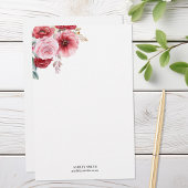 Elegant Floral gepersonaliseerd briefpapier